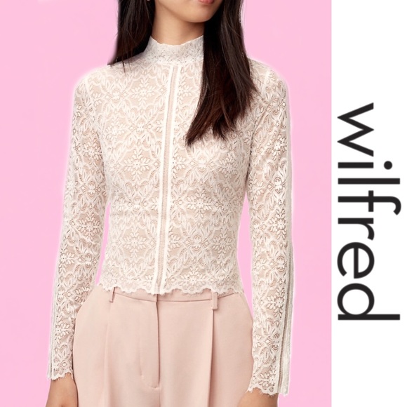 Wilfred Tops - WILFRED “Adriane” Lace Victorian Top M